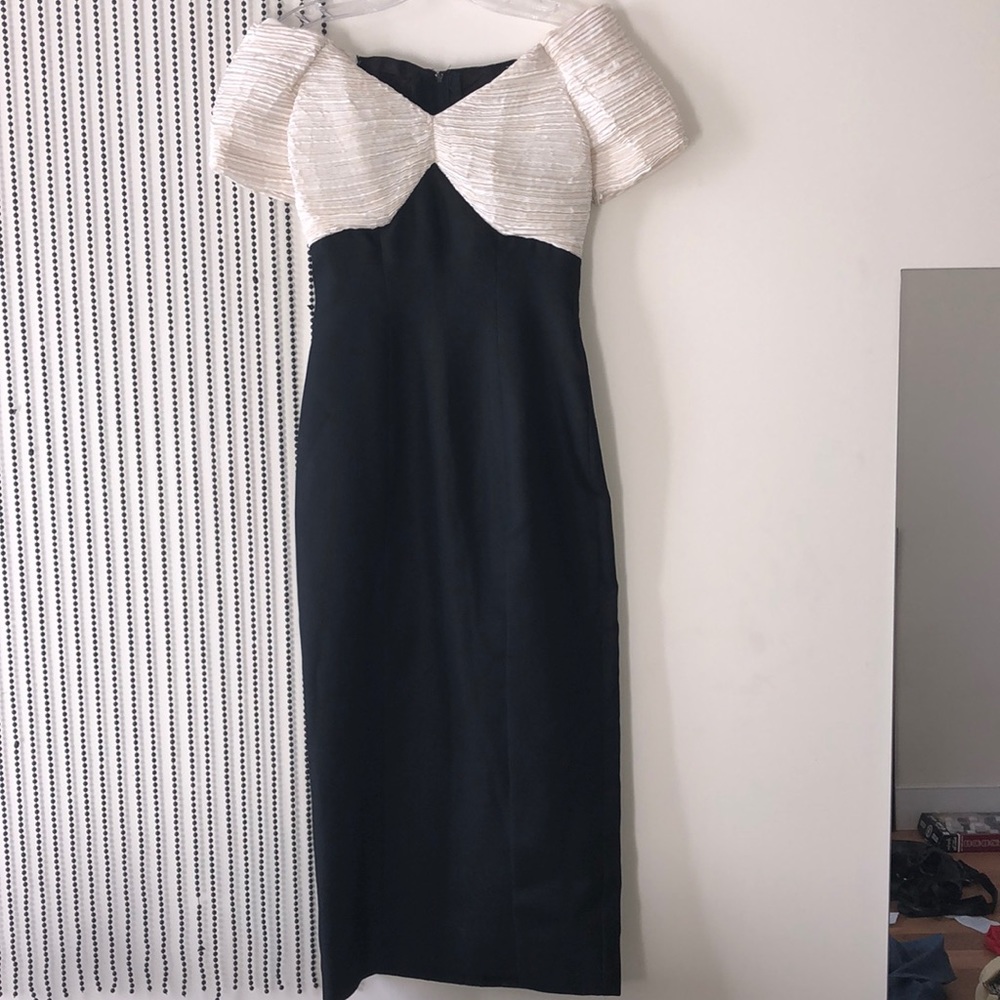Vintage 80s Black Tie Formal Dress